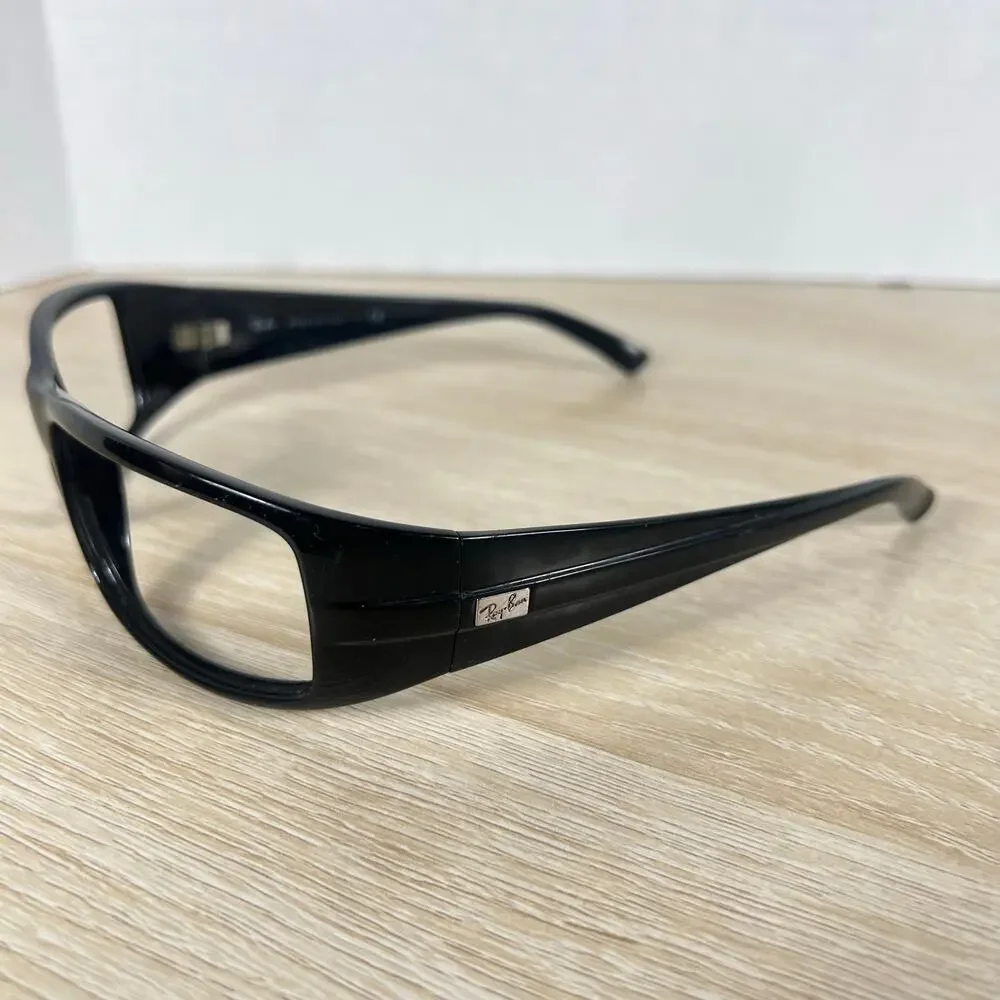 Ray-Ban RB4057 601/58 3P Sunglasses Black Wrap Predator Made in Italy